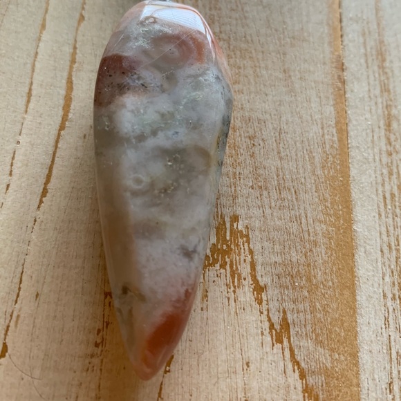 Peach Agate Natural Stone Necklace - Picture 5 of 6